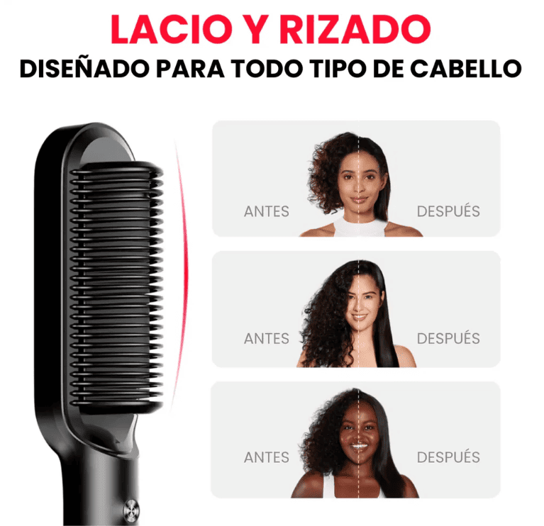CEPILLO ALISADOR TYMO® + ACCESORIOS GRATIS