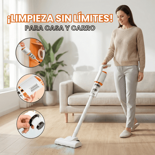 Aspiradora Inalámbrica 3 en 1 – Potente, Recargable y Multifuncional